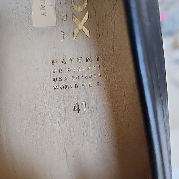 Geox Respira Black Leather Flats Women's EUR 41/US 10-10.5 Made‎ In Italy - Picture 5 of 8